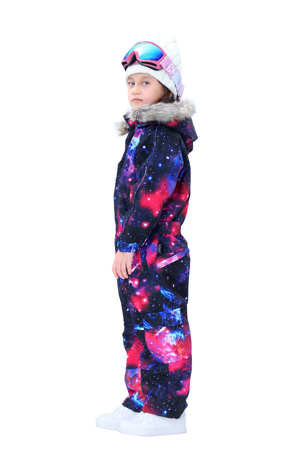 BGX Kids Snow jumpsuit Galaxy Pattern Onepiece Snowsuits