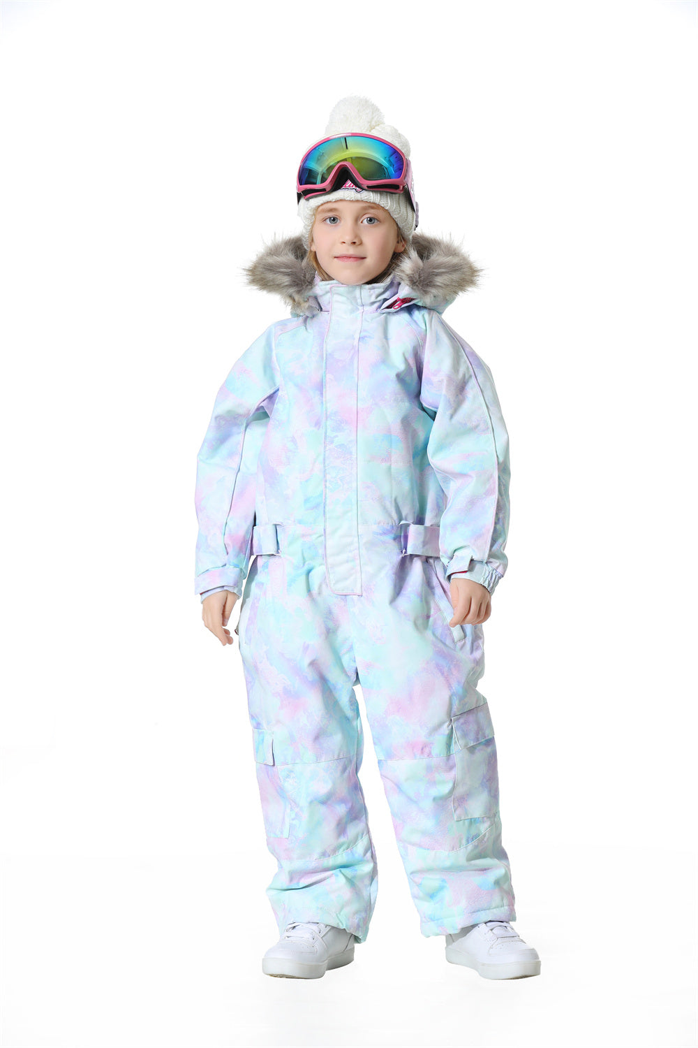 BGX Kids Snow jumpsuit Galaxy Pattern Onepiece Snowsuits