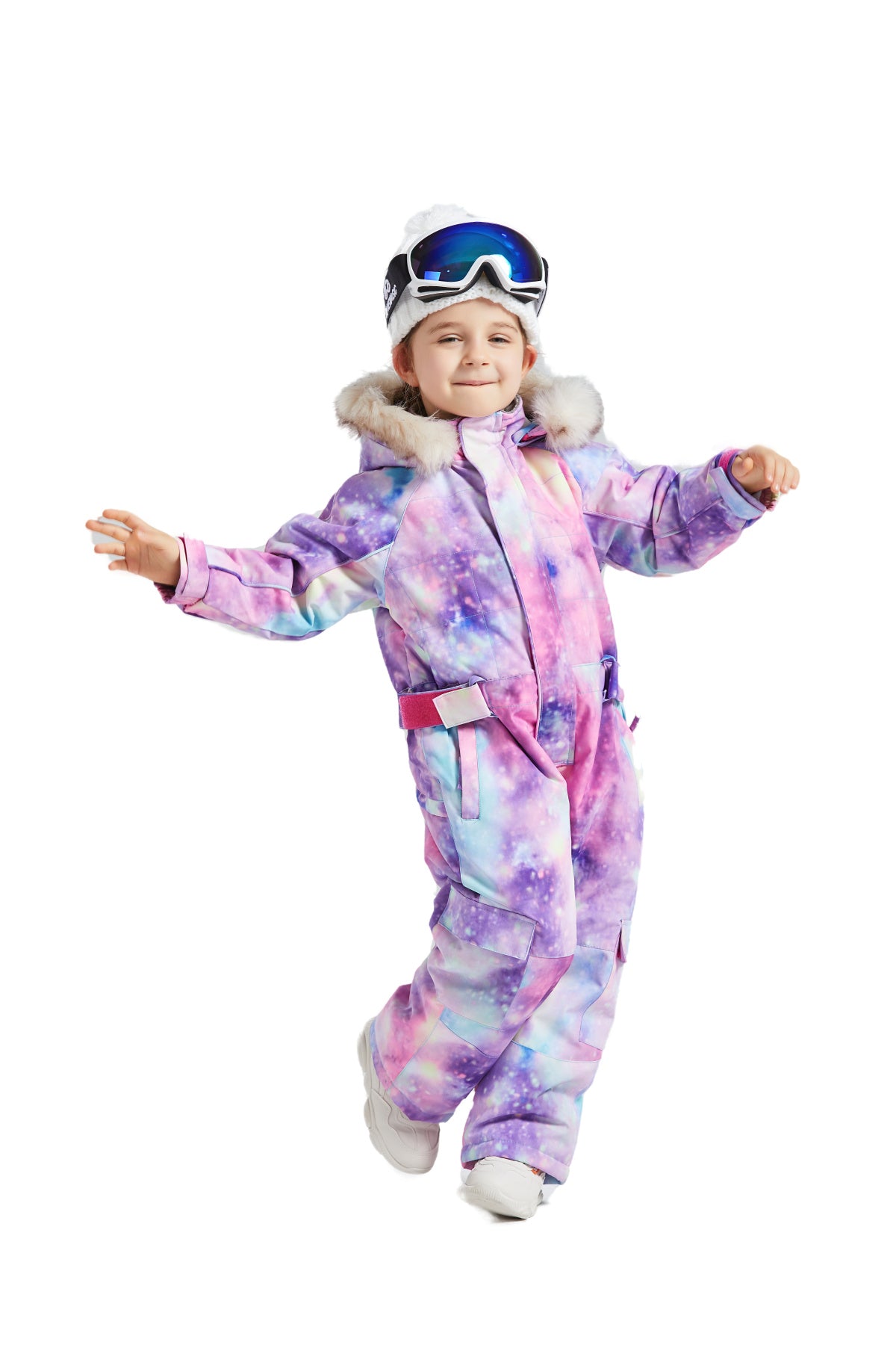 BGX Kids Snow jumpsuit Galaxy Pattern Onepiece Snowsuits