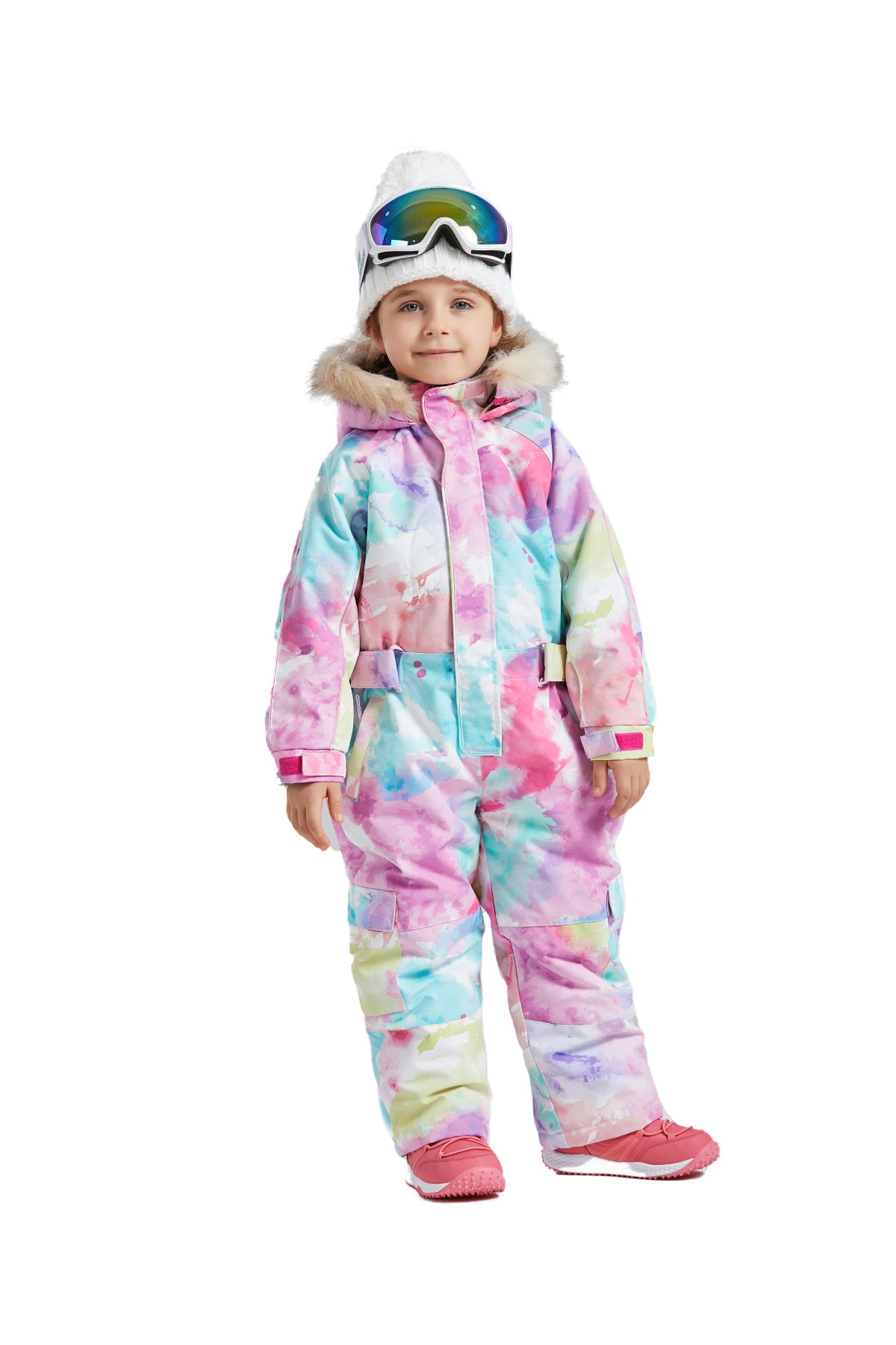 BGX Kids Snow jumpsuit Galaxy Pattern Onepiece Snowsuits