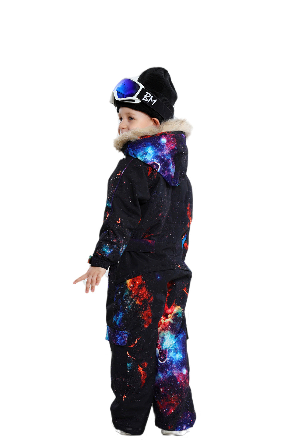 BGX Kids Snow jumpsuit Galaxy Pattern Onepiece Snowsuits