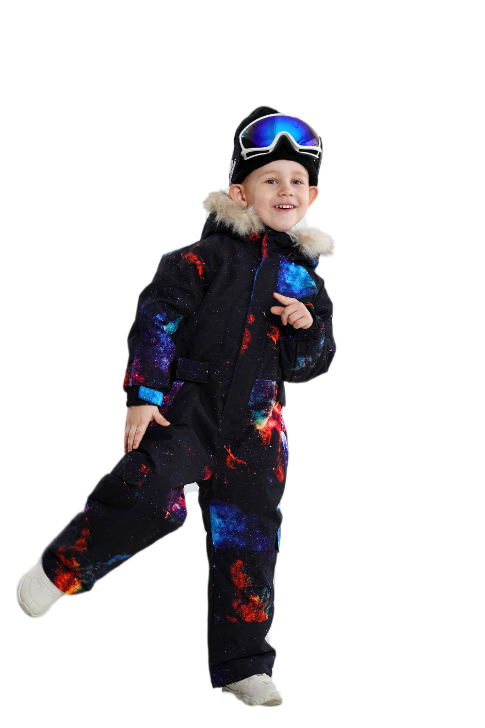 BGX Kids Snow jumpsuit Galaxy Pattern Onepiece Snowsuits