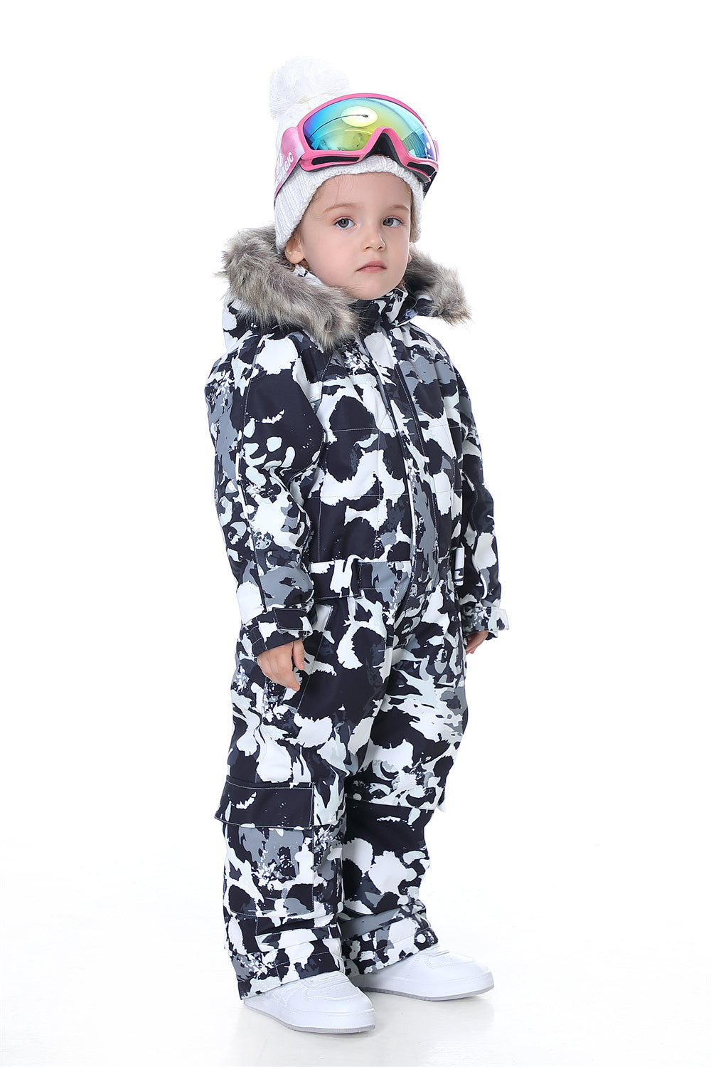 BGX Kids Snow jumpsuit Galaxy Pattern Onepiece Snowsuits