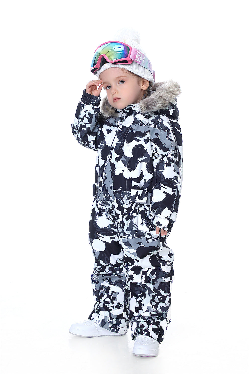 BGX Kids Snow jumpsuit Galaxy Pattern Onepiece Snowsuits