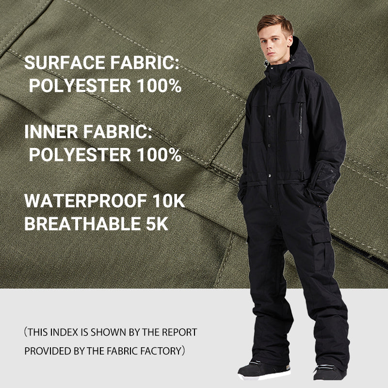 BGX Men's one-piece Ski Suit Snowsuits Jumpsuits