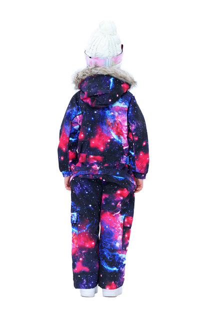 BGX  Kids Snow jumpsuit Galaxy Pattern Onepiece Snowsuits