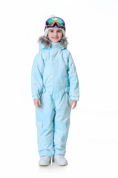 BGX  Kids Snow jumpsuit Galaxy Pattern Onepiece Snowsuits