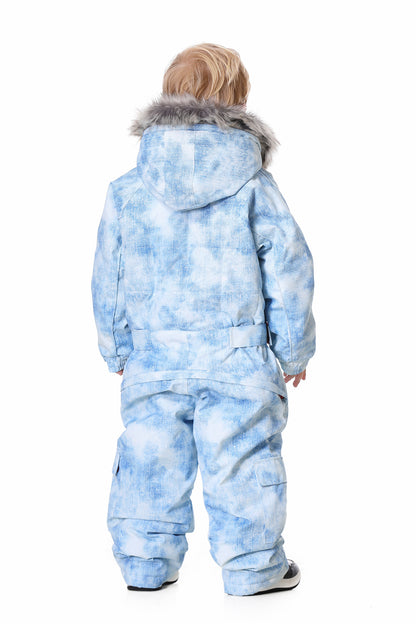 BGX  Kids Snow jumpsuit Galaxy Pattern Onepiece Snowsuits