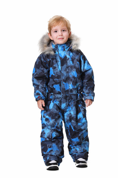 BGX  Kids Snow jumpsuit Galaxy Pattern Onepiece Snowsuits