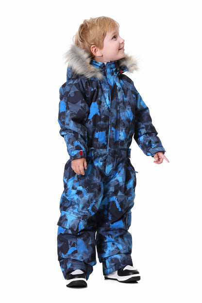 BGX  Kids Snow jumpsuit Galaxy Pattern Onepiece Snowsuits