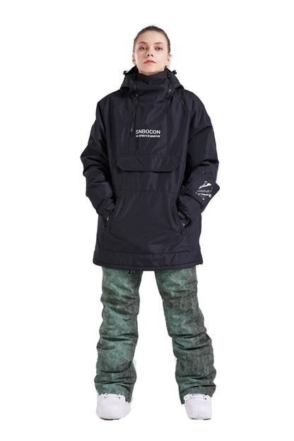 SNBOCON Unisex  Womens  Mens Pullover Snow Jacket