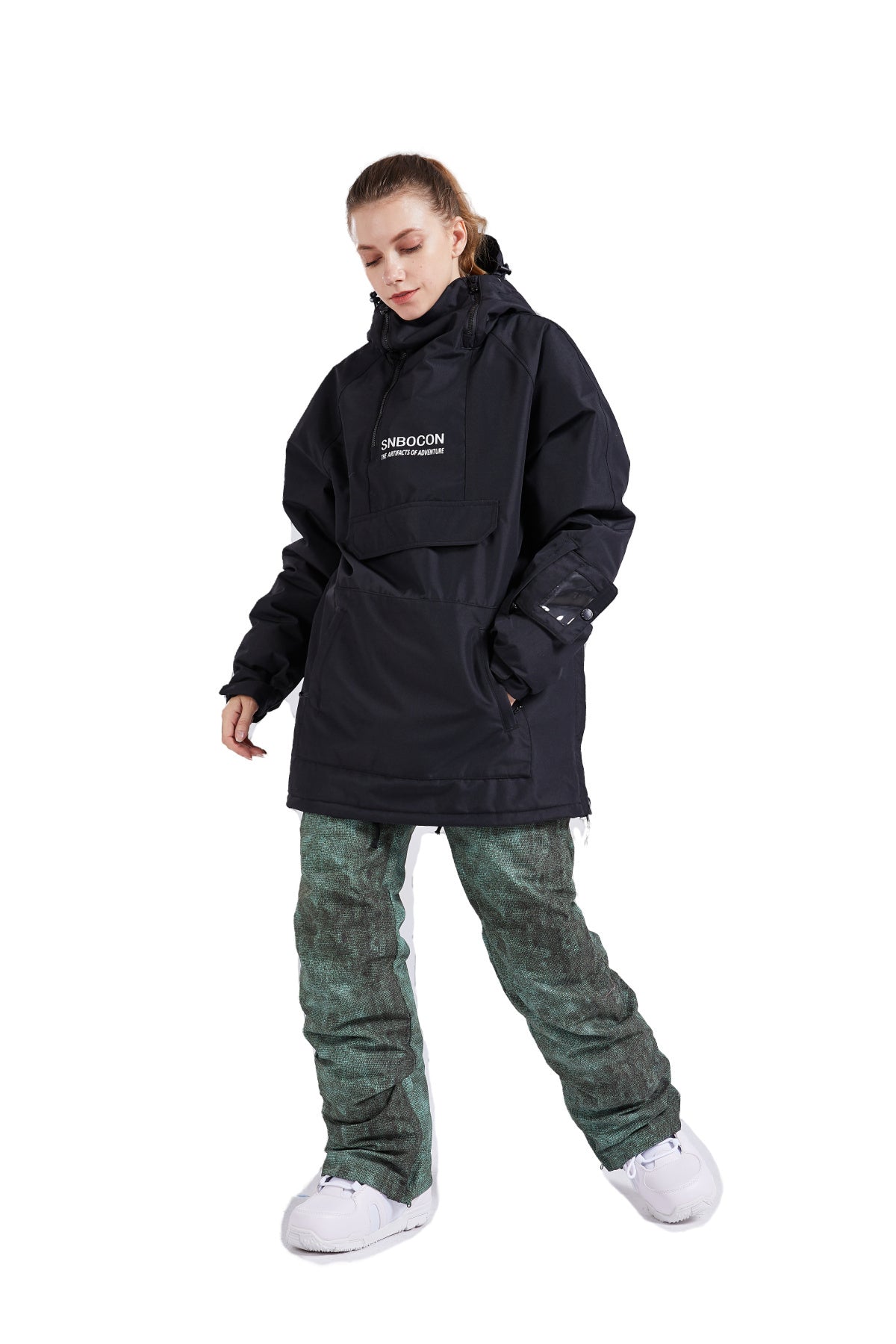 SNBOCON Unisex  Womens  Mens Pullover Snow Jacket
