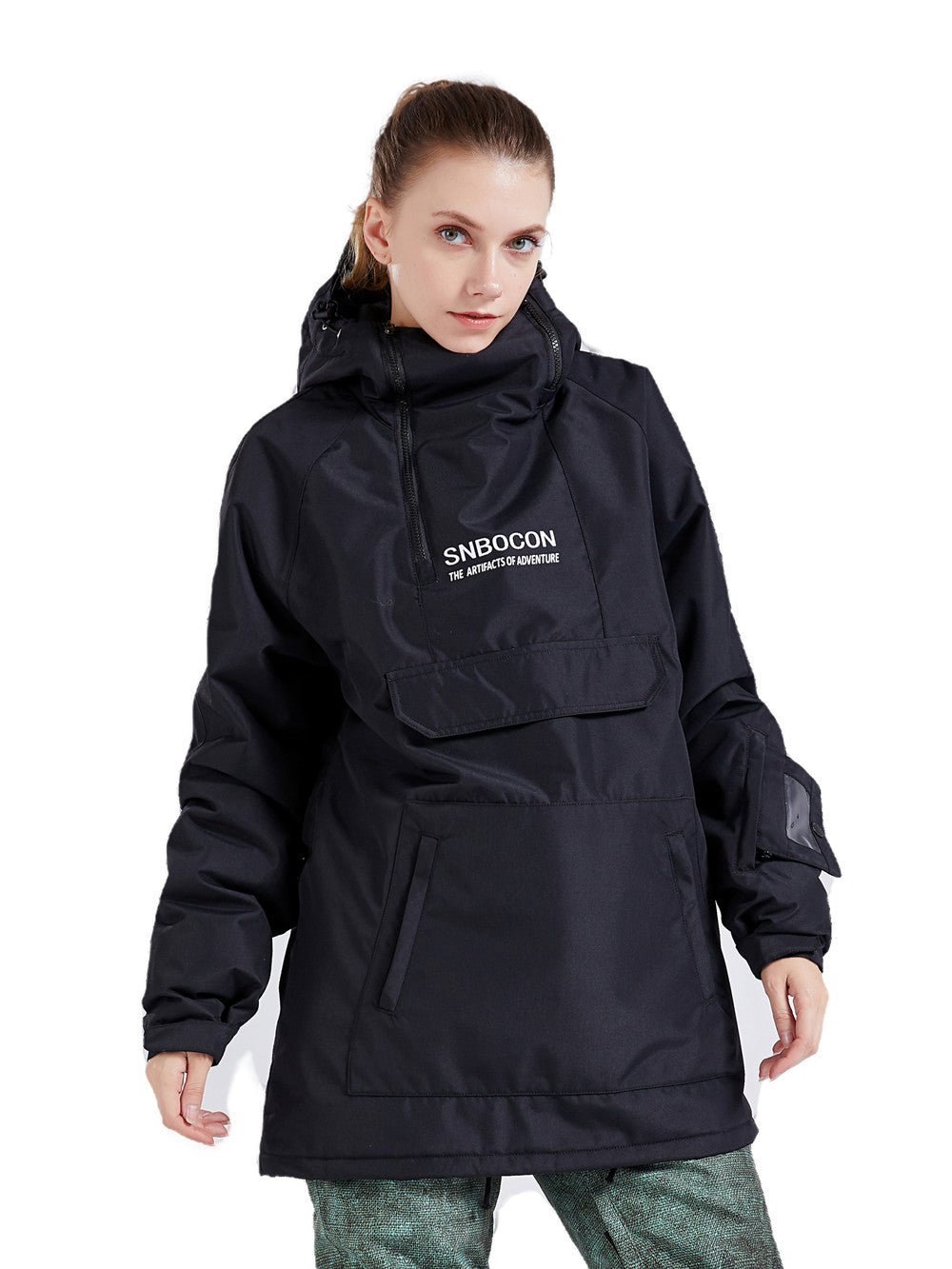 SNBOCON Unisex Womens Mens Pullover Snow Jacket