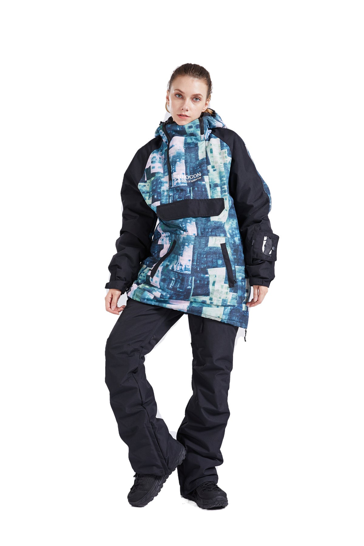 SNBOCON Unisex  Womens  Mens Pullover Snow Jacket