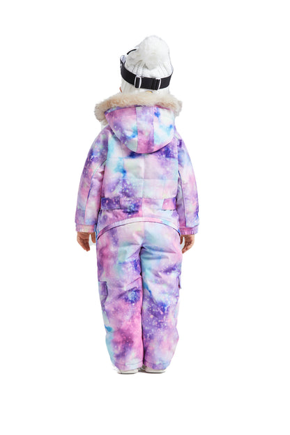 BGX  Kids Snow jumpsuit Galaxy Pattern Onepiece Snowsuits