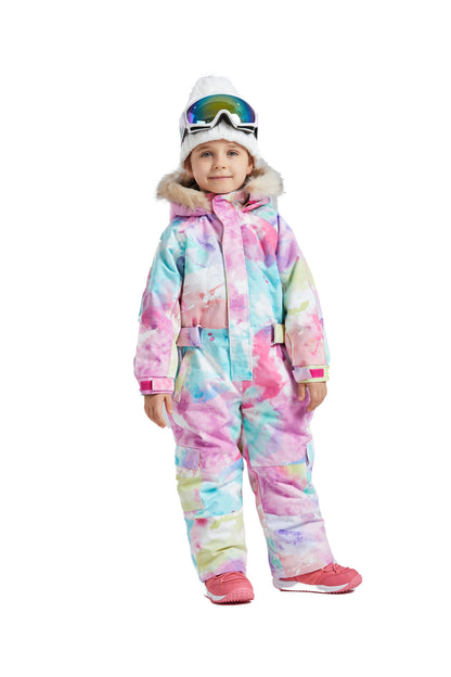 BGX  Kids Snow jumpsuit Galaxy Pattern Onepiece Snowsuits