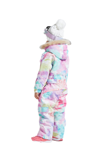BGX  Kids Snow jumpsuit Galaxy Pattern Onepiece Snowsuits