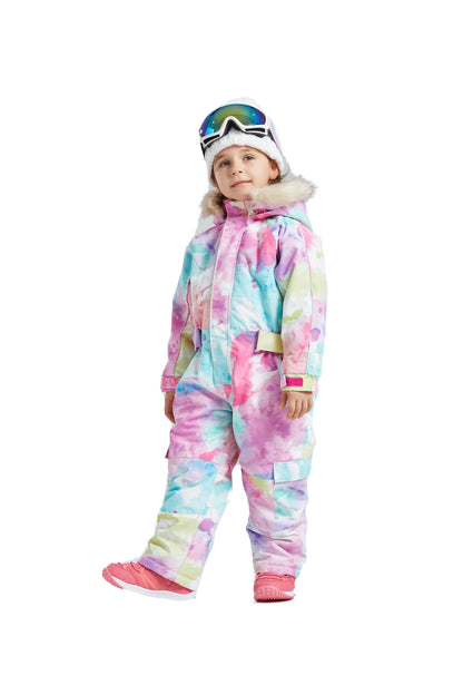 BGX  Kids Snow jumpsuit Galaxy Pattern Onepiece Snowsuits