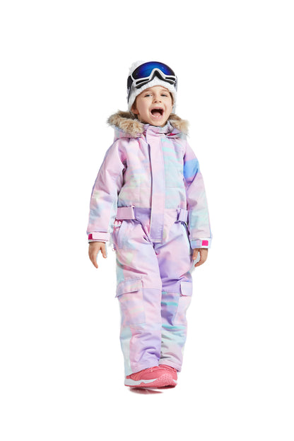 BGX  Kids Snow jumpsuit Galaxy Pattern Onepiece Snowsuits