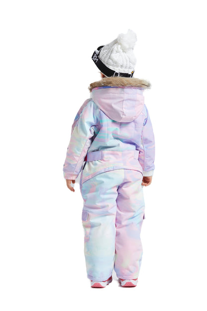 BGX  Kids Snow jumpsuit Galaxy Pattern Onepiece Snowsuits
