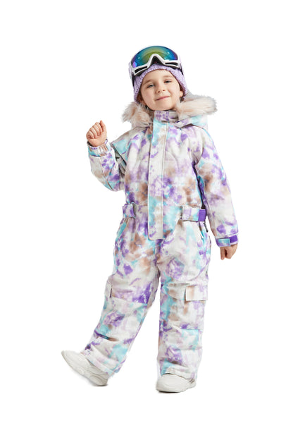 BGX  Kids Snow jumpsuit Galaxy Pattern Onepiece Snowsuits