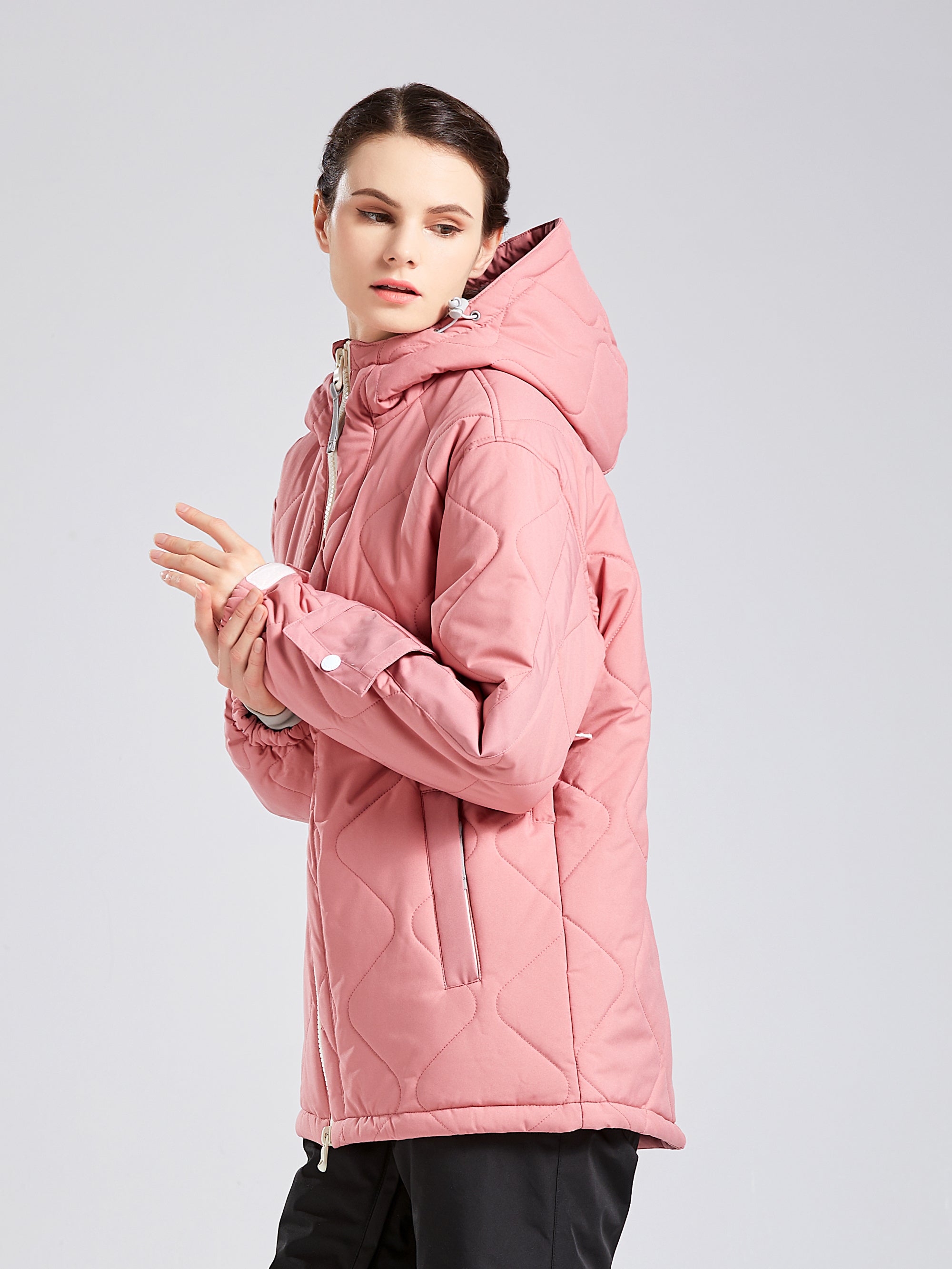 Womens pink hot sale snow jacket