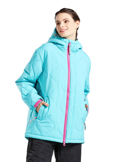 BGX  Womens Quilted Snow Jacket wide Baggy fit Loose