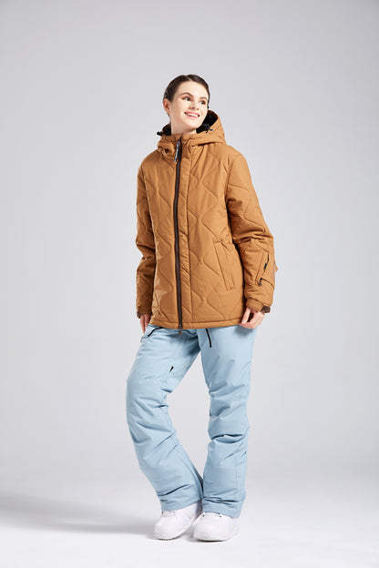 BGX  Womens Quilted Snow Jacket wide Baggy fit Loose