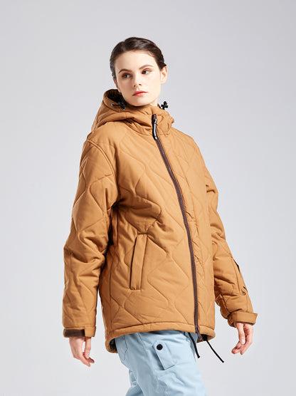 BGX  Womens Quilted Snow Jacket wide Baggy fit Loose