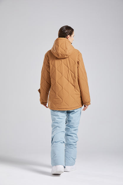 BGX  Womens Quilted Snow Jacket wide Baggy fit Loose