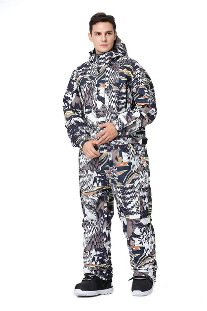 BGX  Men's one-piece Ski Suit  Snowsuits Jumpsuits