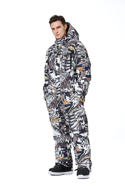 BGX  Men's one-piece Ski Suit  Snowsuits Jumpsuits