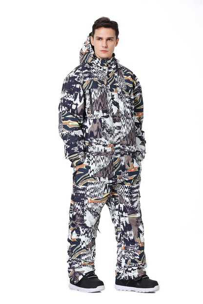 BGX  Men's one-piece Ski Suit  Snowsuits Jumpsuits