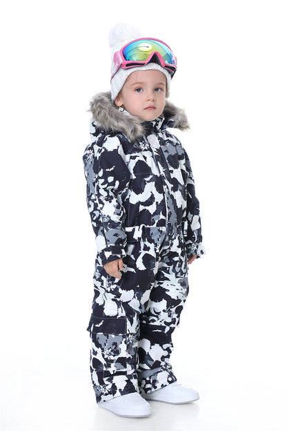 BGX  Kids Snow jumpsuit Galaxy Pattern Onepiece Snowsuits