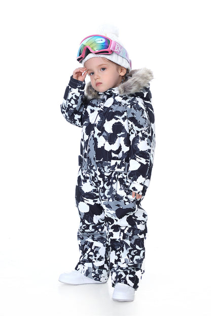 BGX  Kids Snow jumpsuit Galaxy Pattern Onepiece Snowsuits