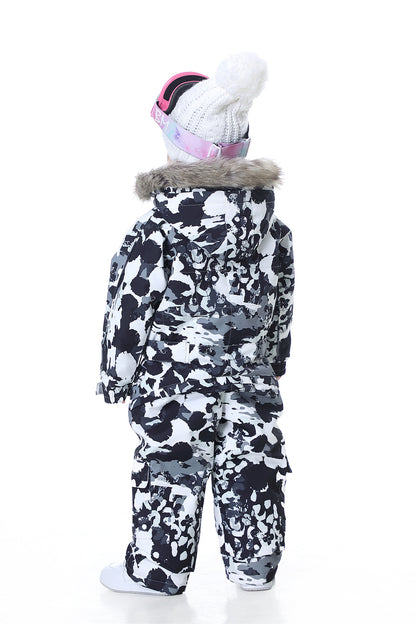 BGX  Kids Snow jumpsuit Galaxy Pattern Onepiece Snowsuits