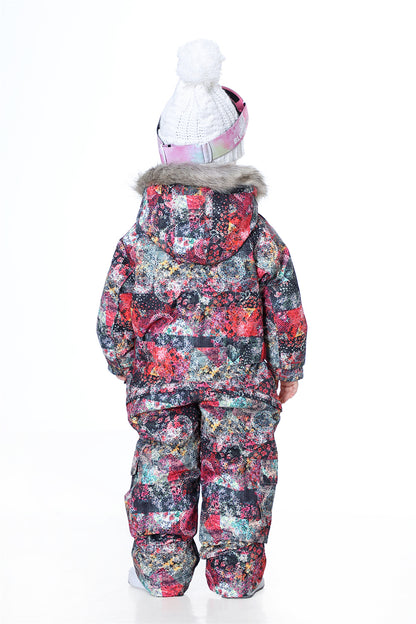 BGX  Kids Snow jumpsuit Galaxy Pattern Onepiece Snowsuits