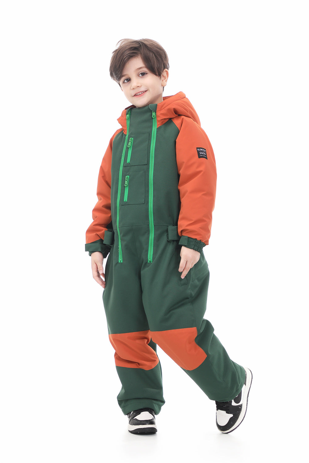 skpabo Jumpsuit Girls Boys Hooded Outfits Romper Thick Coats Warm