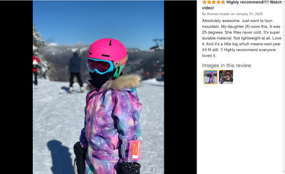 BGX  Kids Snow jumpsuit Galaxy Pattern Onepiece Snowsuits