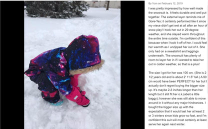 BGX  Kids Snow jumpsuit Galaxy Pattern Onepiece Snowsuits