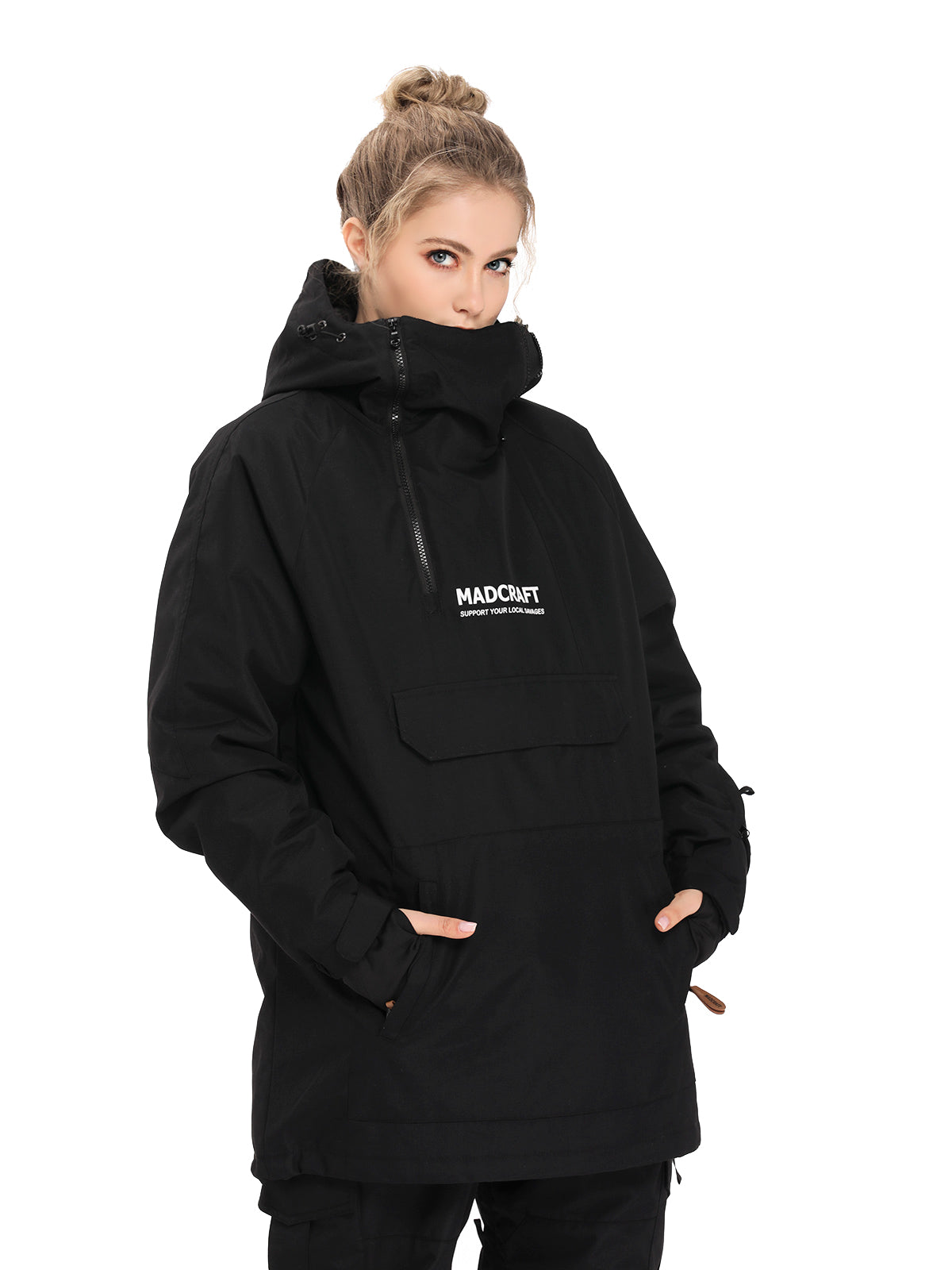 SNBOCON Unisex Womens Mens Pullover Snow Jacket